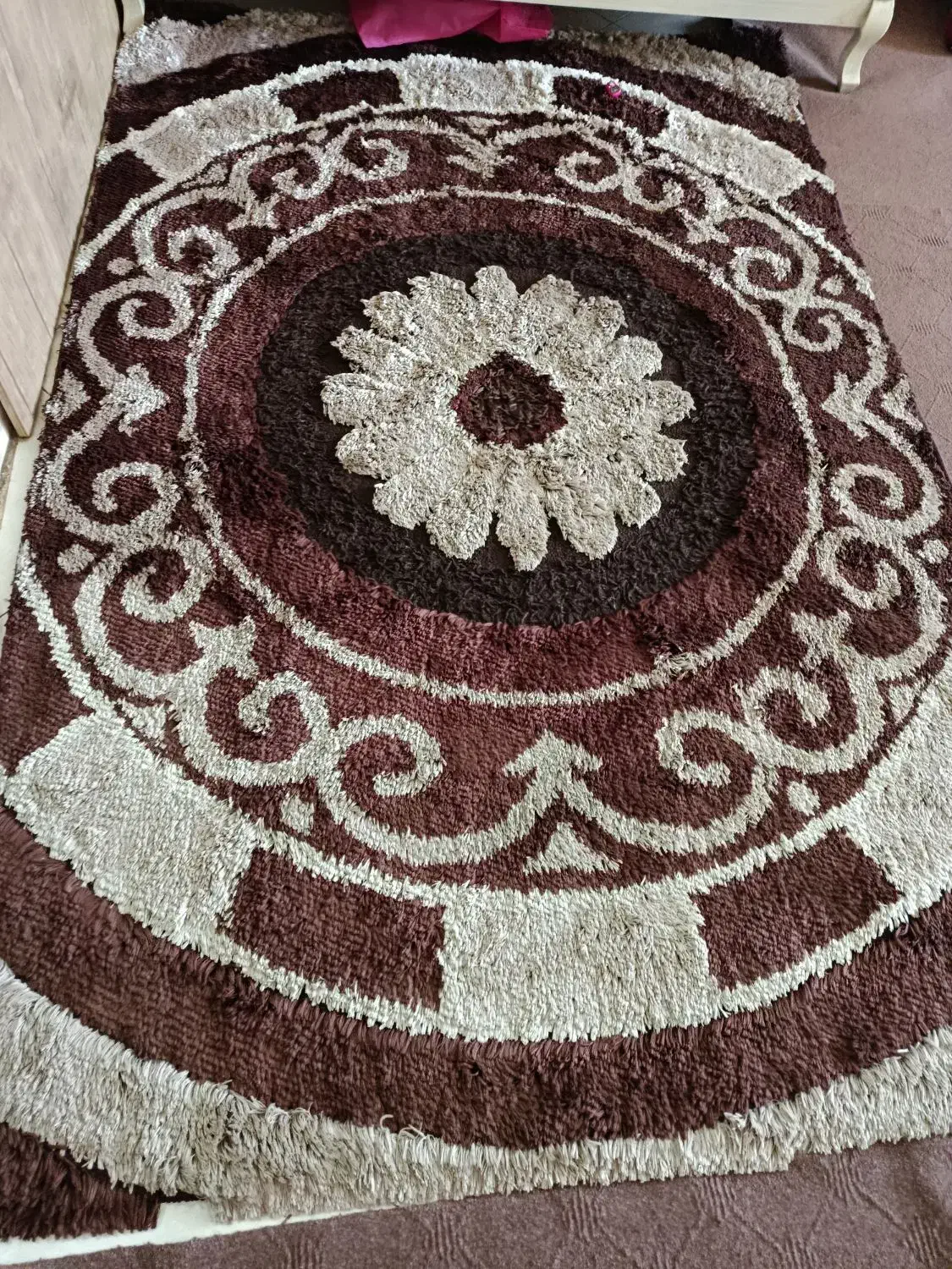 فرش پرز بلند فانتزی ۴ متری|فرش|بهارستان, |دیوار