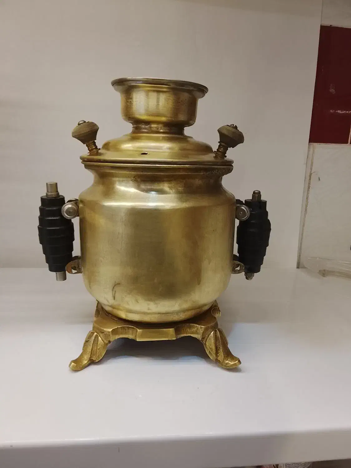 سماور زغالی 1 لیتری کمیاب|کلکسیون اشیاء عتیقه|کاشمر, |دیوار