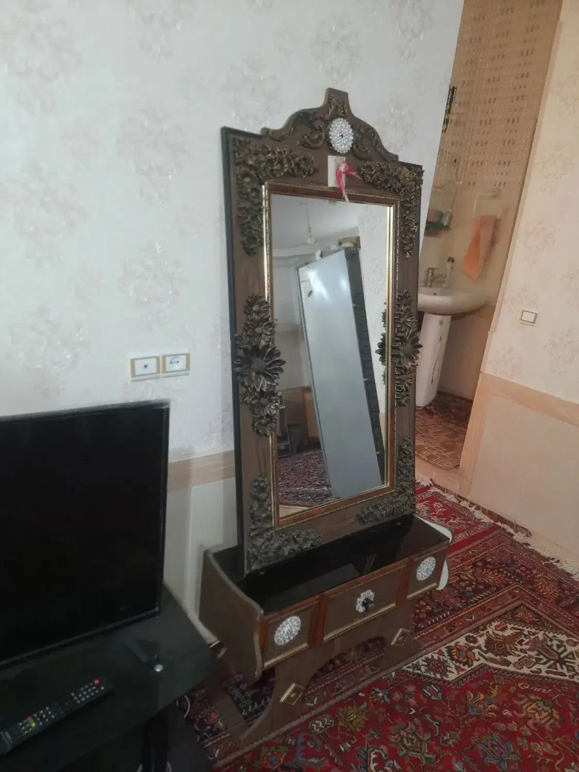 آینه کنسول/آینه|بوفه، ویترین، کنسول|میاندوآب, |دیوار