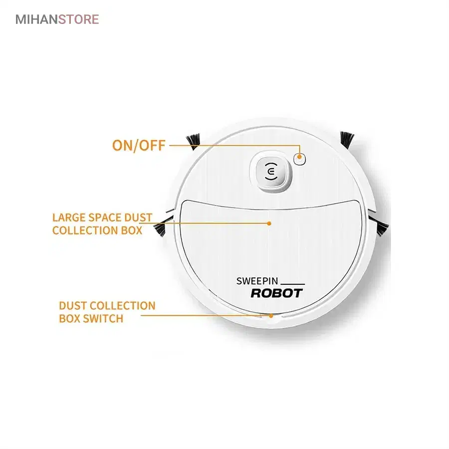 مینی جارو هوشمند شارژی|جاروبرقی، جارو شارژی، بخارشو|رشت, چله خانه|دیوار