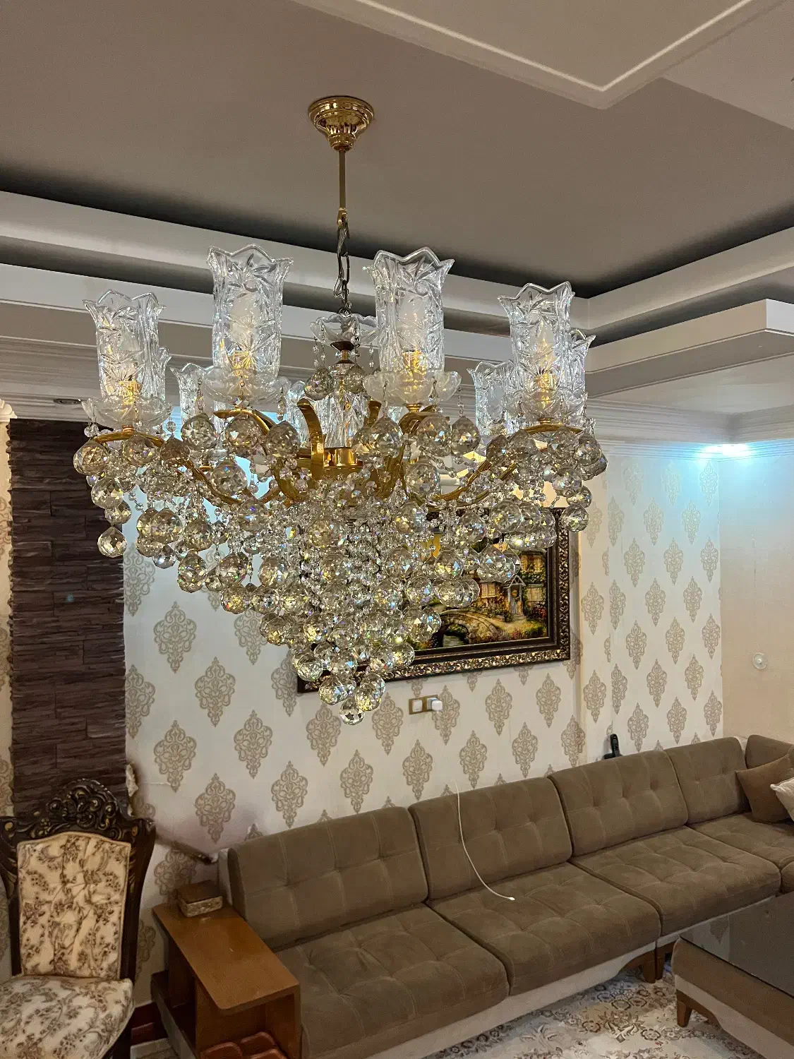 لوستر نو|لوستر و چراغ آویز|قزوین, |دیوار