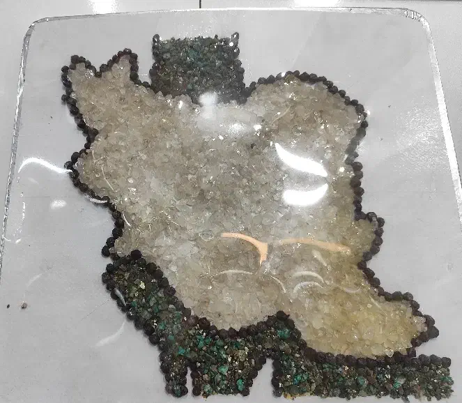 ریسه سنگی و نقشه سنگی ایران|جواهرات|سیرجان, |دیوار