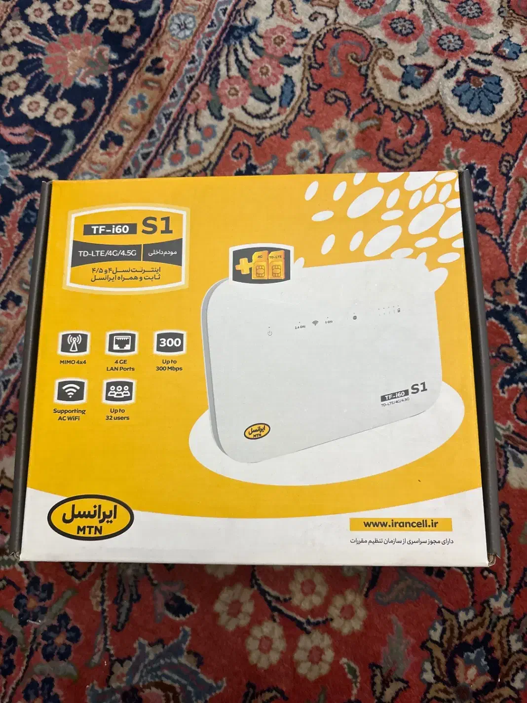 مودم ایرانسل TF-i60 4.5g TD-LTE انلاک شده|مودم و تجهیزات شبکه|تهران, گلستان (شهرک راه آهن)|دیوار