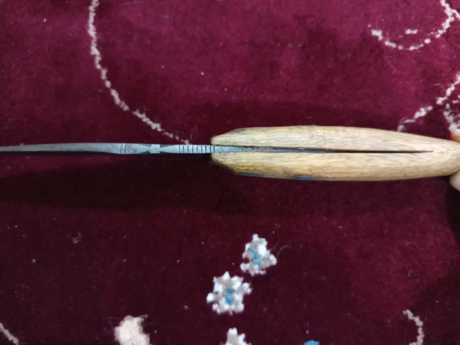 چاقو ممد قمی اصل|کلکسیون اشیاء عتیقه|قم, تعویض پلاک|دیوار