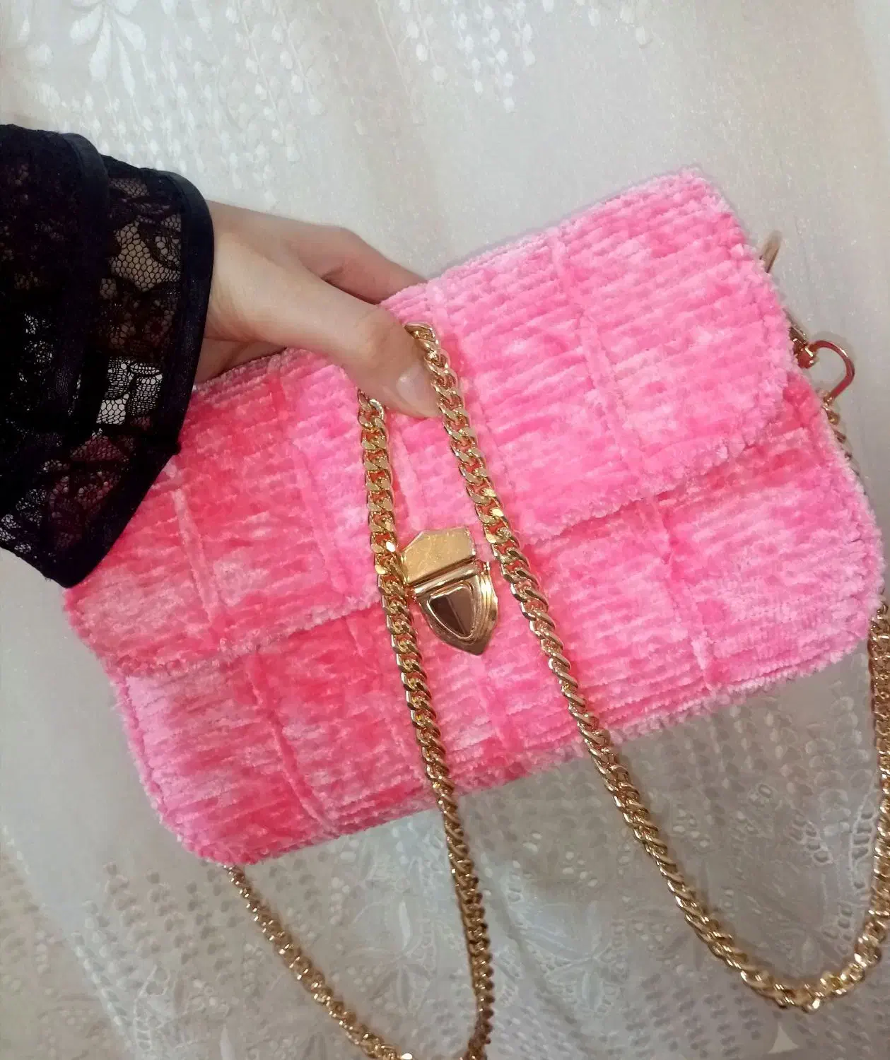 کیف مخملی پاییزی، شیک، یلدا، هدیه، روز مادر|کیف، کفش، کمربند|تبریز, |دیوار