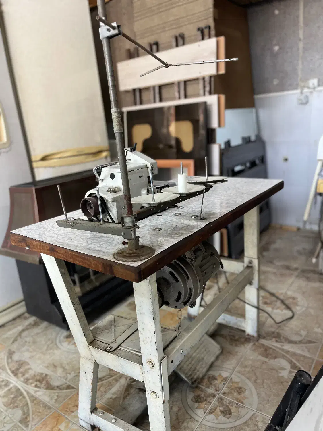 چرخ سردوز ۵نخ مدل Brother موتور clutch|چرخ خیاطی و ریسندگی|رامسر, |دیوار