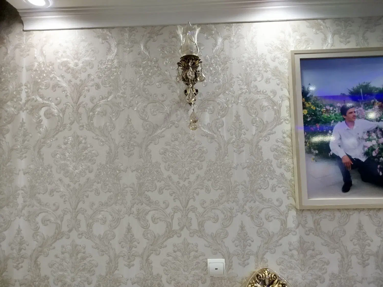 لوستربرنجی 6شاخه و پایه کوب دیواری|لوستر و چراغ آویز|تهران, ابوذر|دیوار