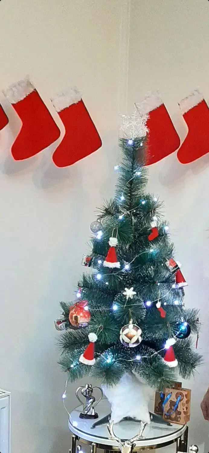 درخت کریسمس|گل مصنوعی|فردیس, فردیس|دیوار