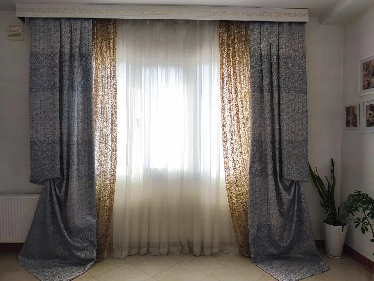 دکور پرده|پرده، رانر، رومیزی|قرچک, زیبا شهر|دیوار