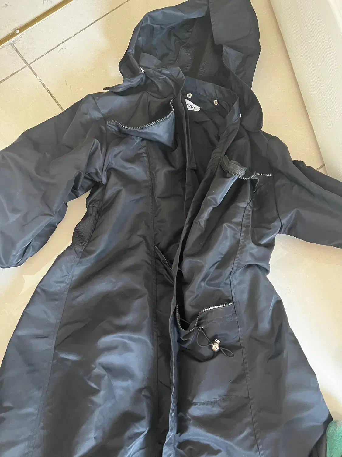 بارونی مشکی جلوباز فری سایز تا سایز ۴۲|لباس|تهران, شهرک مخابرات|دیوار