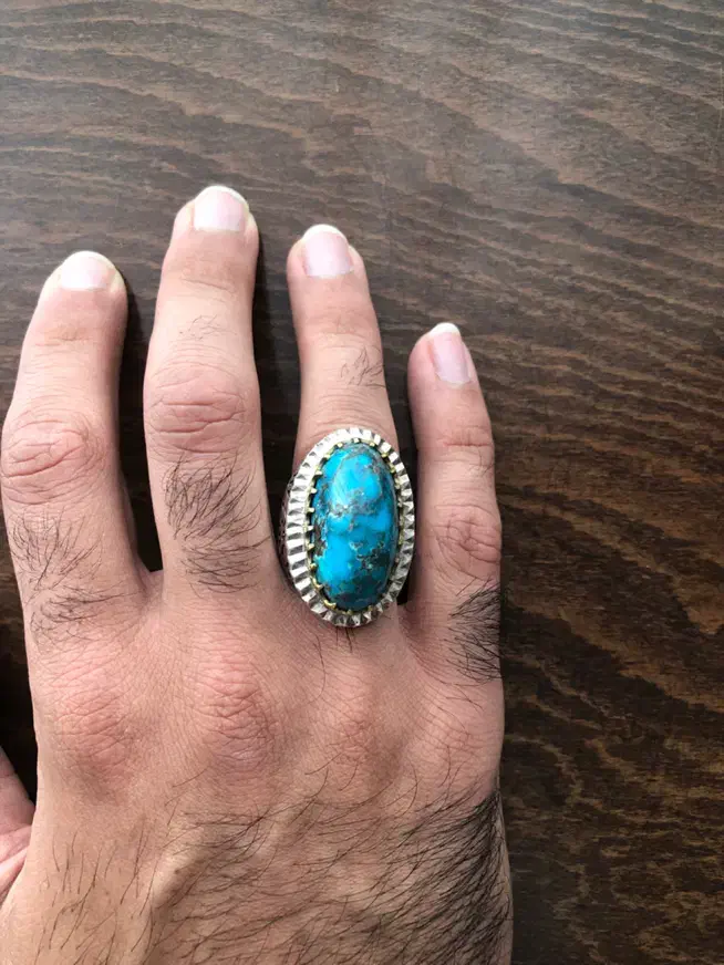 انگشتر کلکسیونی فیروزه نیشابور|جواهرات|بیرجند, |دیوار