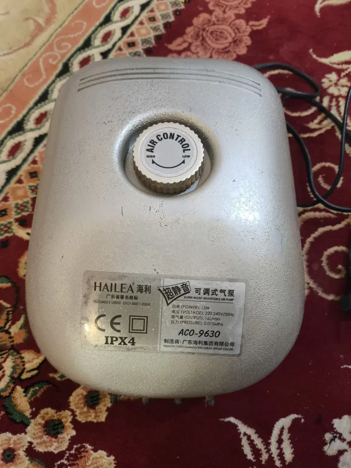 پمپ هوا آکواریوم هایلا مدلACO-9630 با ۸ خروجی|ماهی|اهواز, کوی جواهری|دیوار