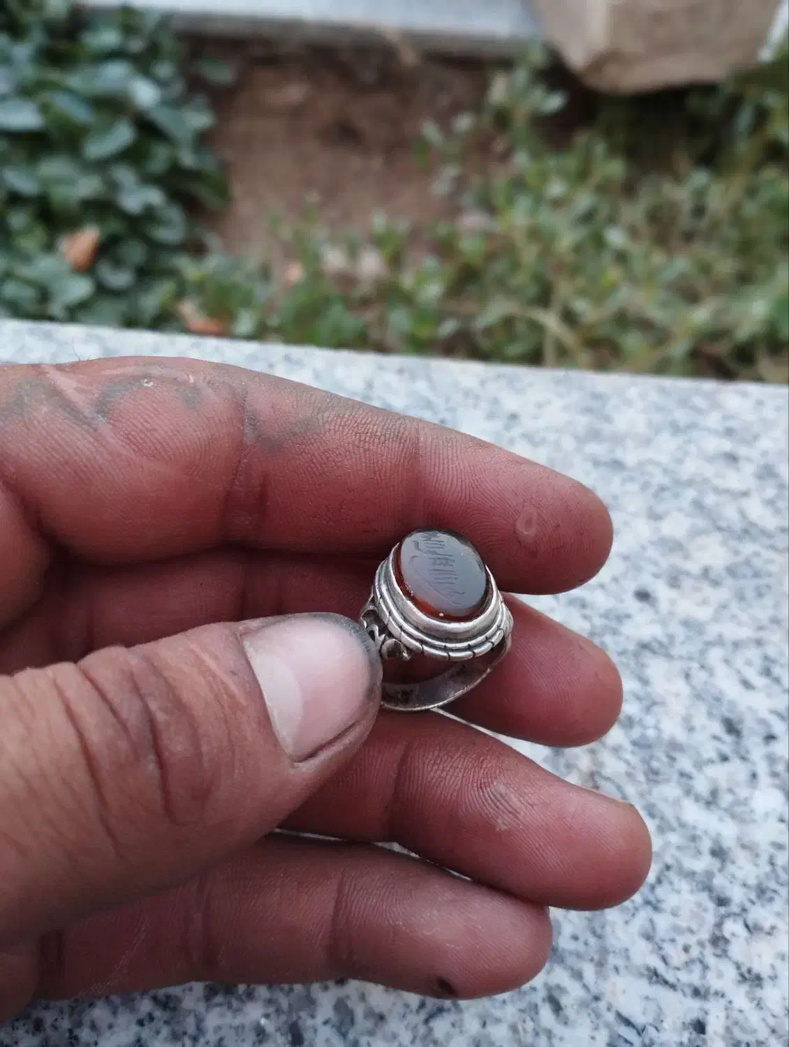 یک عدد انگشتر نقره کار دست قدیمی شرف شمس|جواهرات|فسا, |دیوار