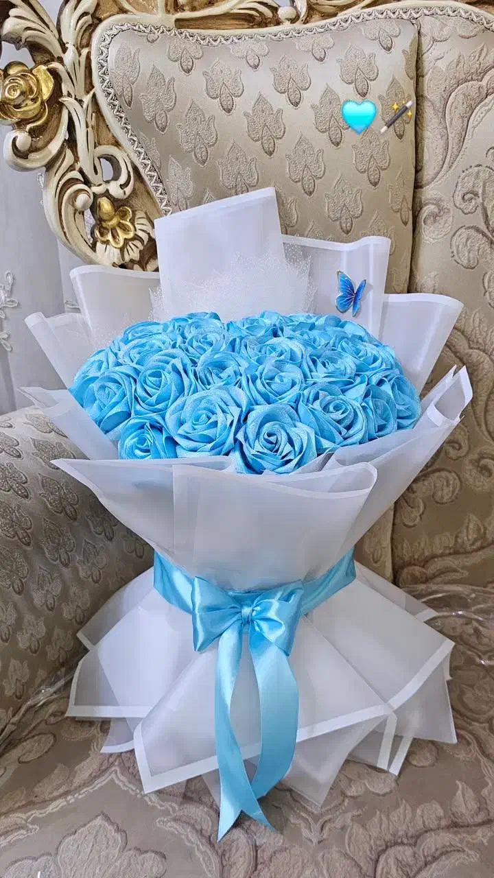 گل ربانی جاودان شاین و ساده زیبا کد 08|گل مصنوعی|شیراز, کوشک میدان|دیوار