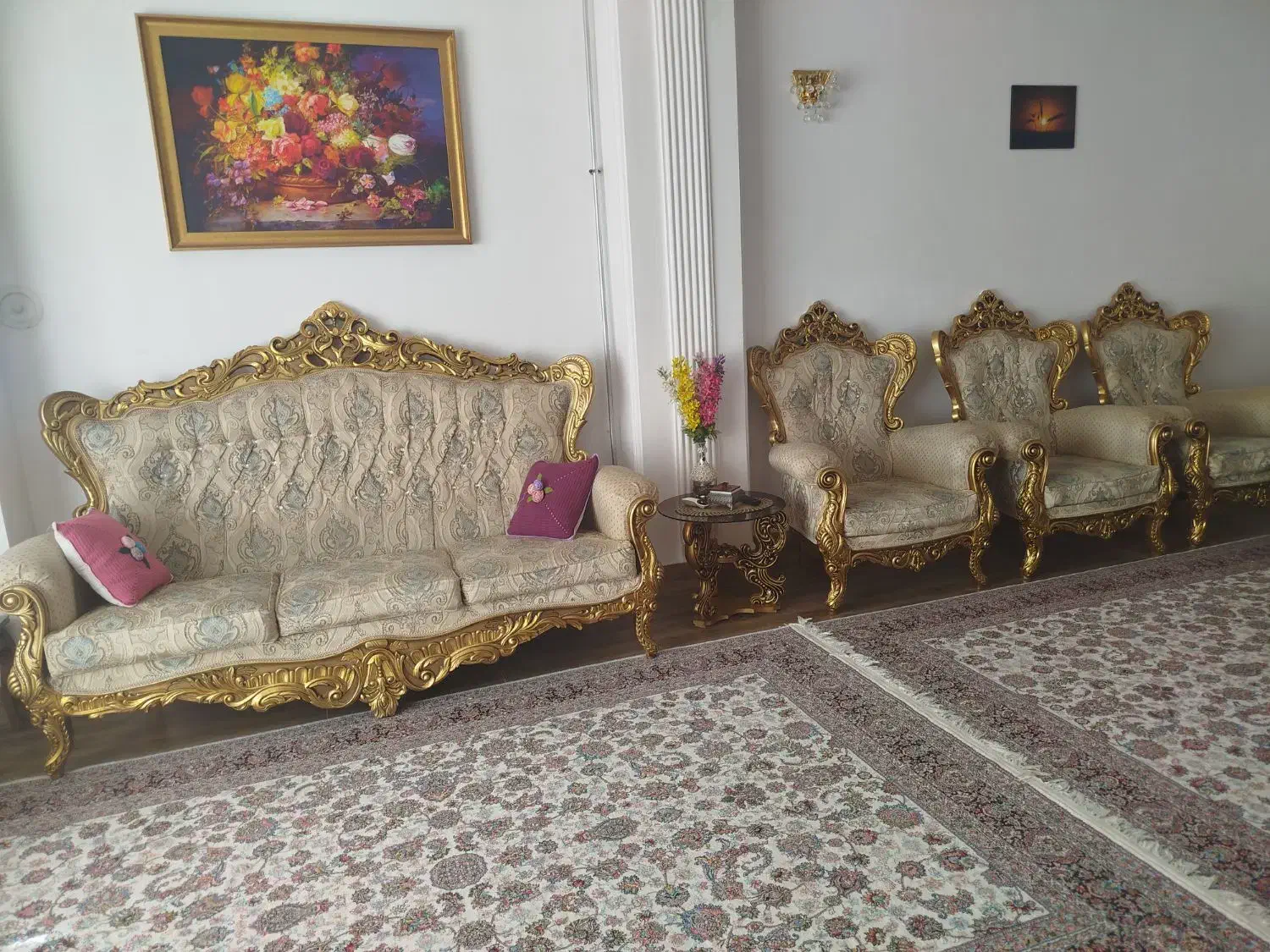 مبل سلطنتی ملایر|مبلمان خانگی و میز عسلی|دیواندره, |دیوار