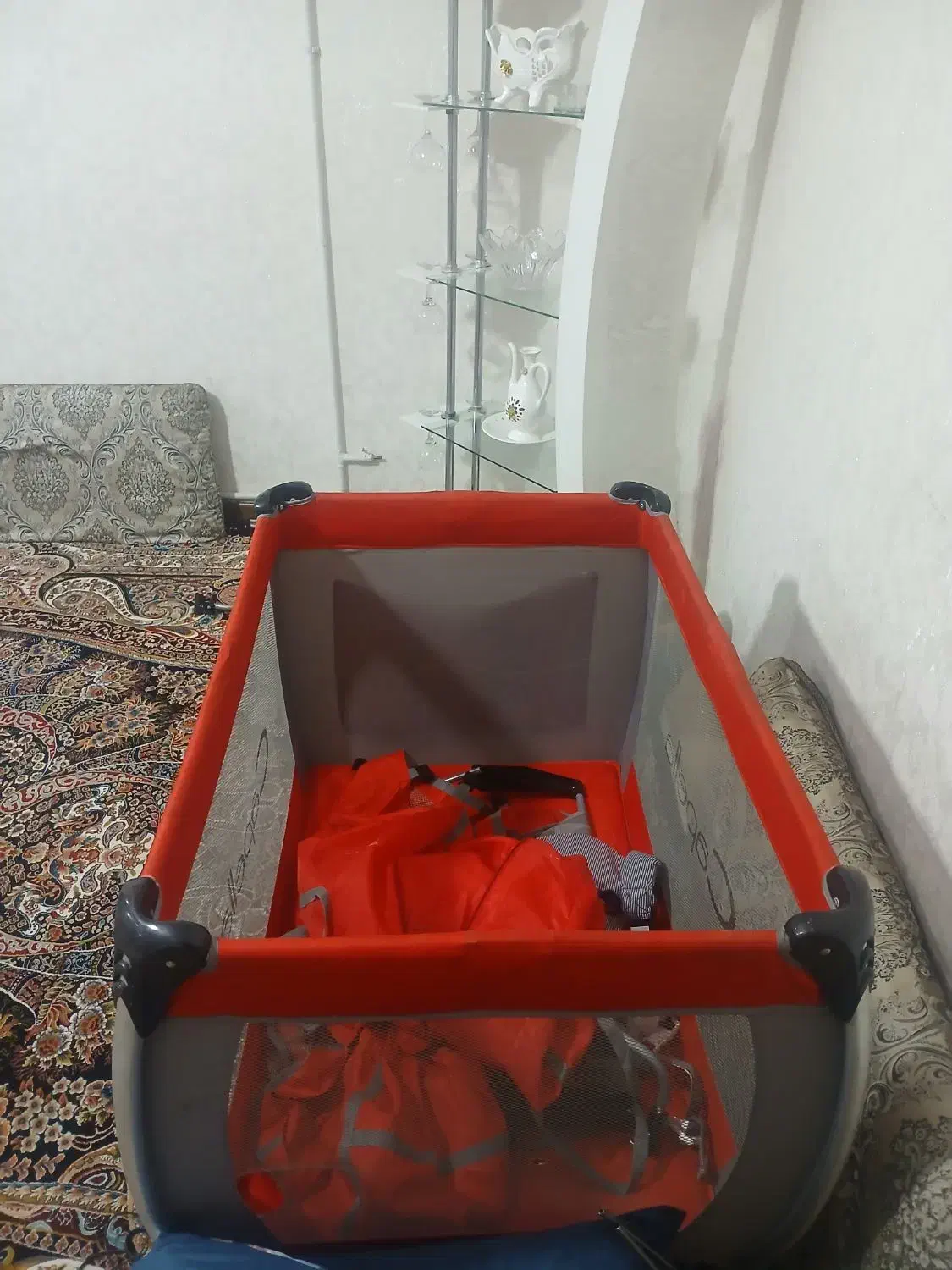 گهواره پارک نوزاد زیاد استفاده نشده از بندر لنگه|تخت و صندلی بچه|پاکدشت, پاکدشت (مامازند)|دیوار