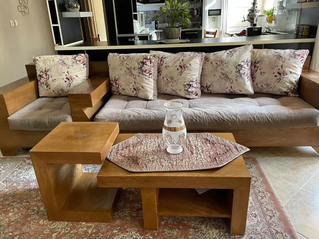 مبل تختخواب‌شو ۹نفره|مبلمان خانگی و میز عسلی|اندیشه, اندیشه فاز ۳|دیوار