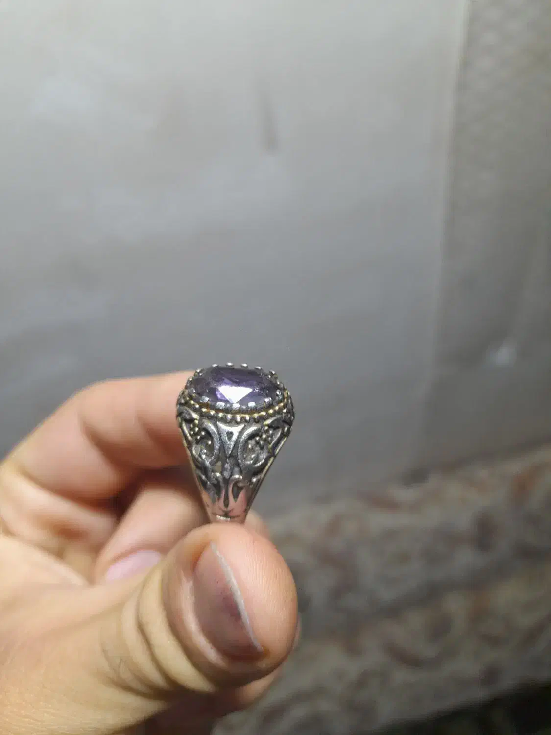 انگشتر نقره زیبا نگین توپاز|جواهرات|نجف‌آباد, یزدانشهر|دیوار