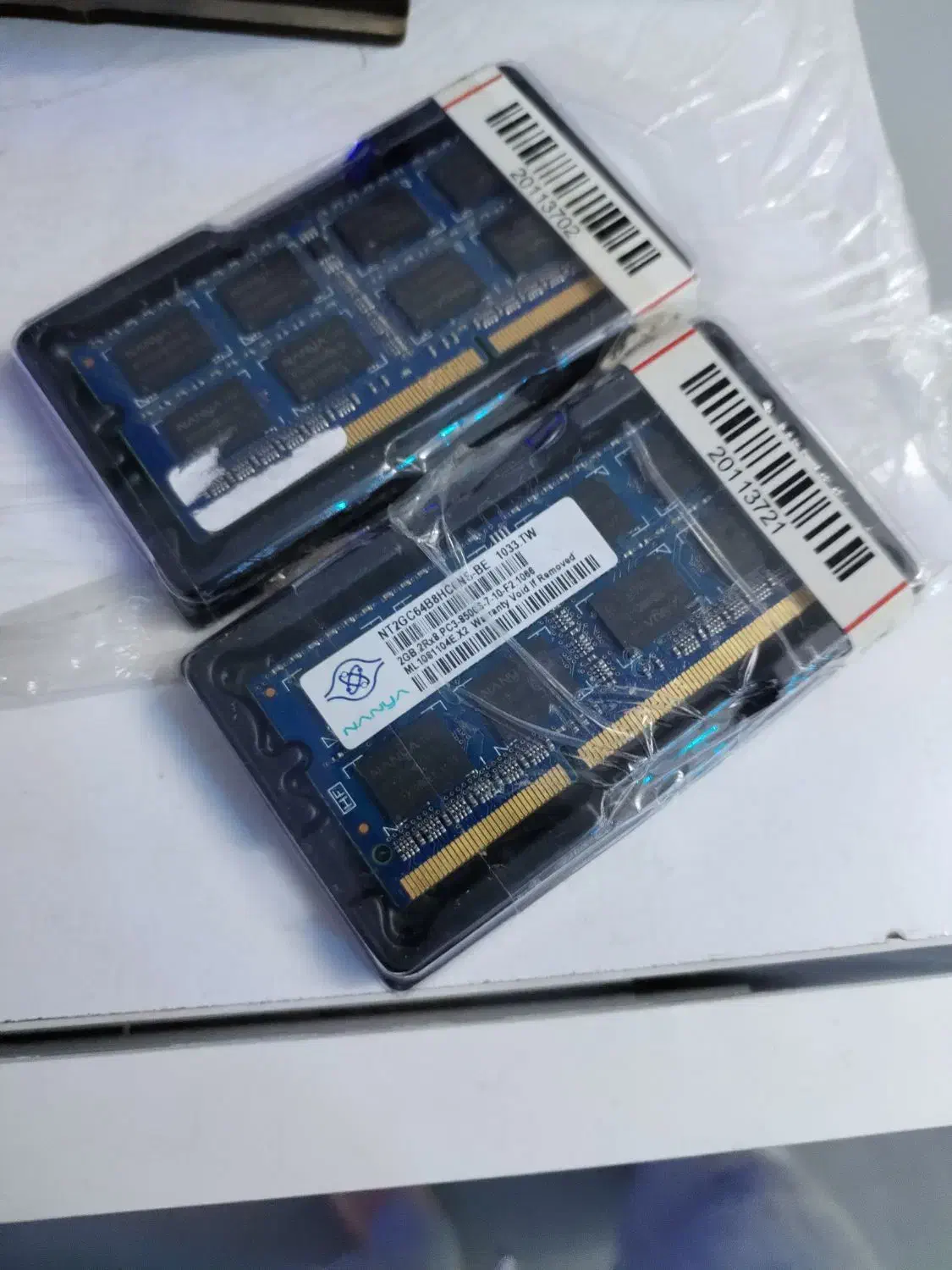 دو عدد رم دو گیگ لپتاپ|قطعات و لوازم جانبی رایانه|تهران, جوادیه|دیوار