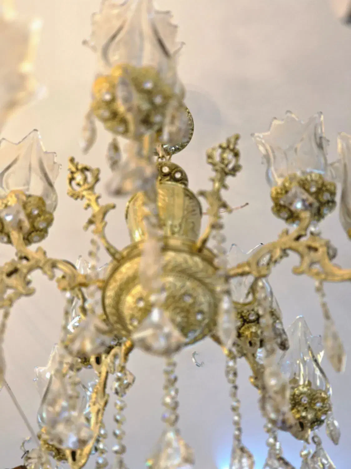 لوستر برنز اصل ۱۰ لامپ|لوستر و چراغ آویز|خوی, |دیوار