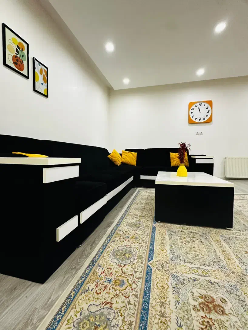 مبل طرح L هفت نفره تمیز|مبلمان خانگی و میز عسلی|گنبد کاووس, |دیوار