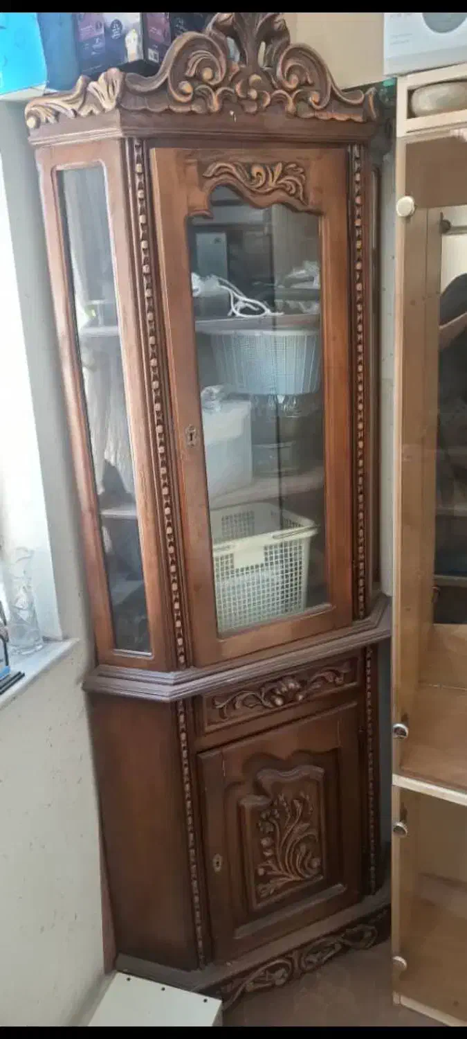 ویترین چوبی راش|بوفه، ویترین، کنسول|اردبیل, |دیوار