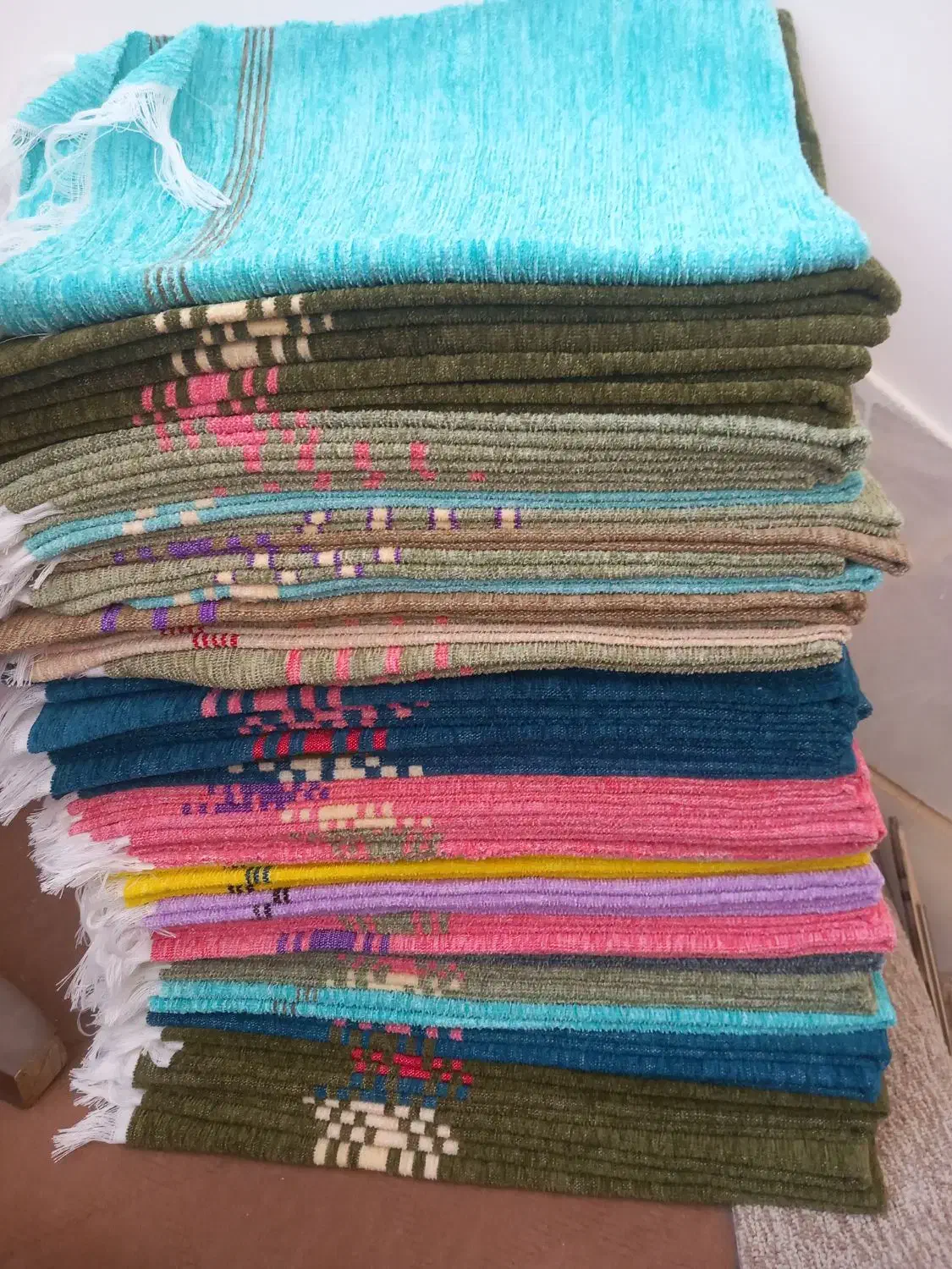 حوله دستبافت مخمل نانو|سفره، حوله، دستمال آشپزخانه|اردکان, |دیوار