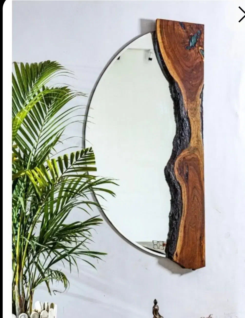 اینه وکنسول چوبی روستیک|بوفه، ویترین، کنسول|محمدیه-قزوین, |دیوار