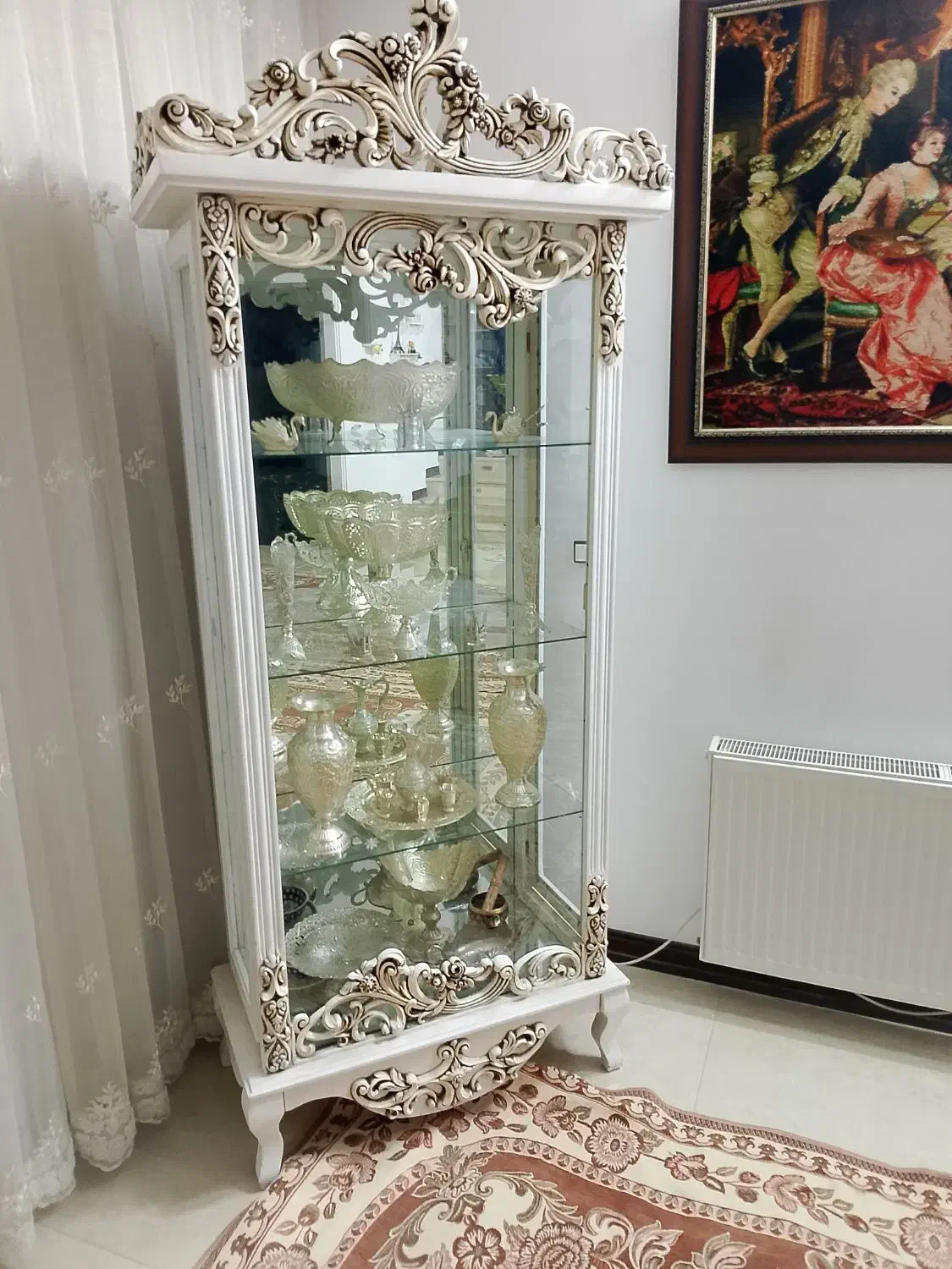 بوفه چراغ دار|بوفه، ویترین، کنسول|کاشان, زیدی|دیوار