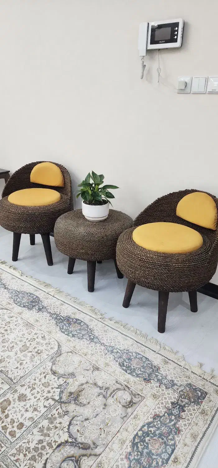 ست حصیری کاملا نو|صندلی و نیمکت|بندر ماهشهر, |دیوار