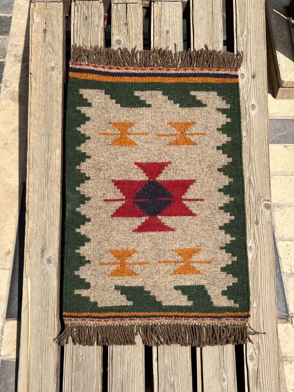 گلیم پشمی دستبافت پادری|پادری|شیراز, شاهچراغ|دیوار