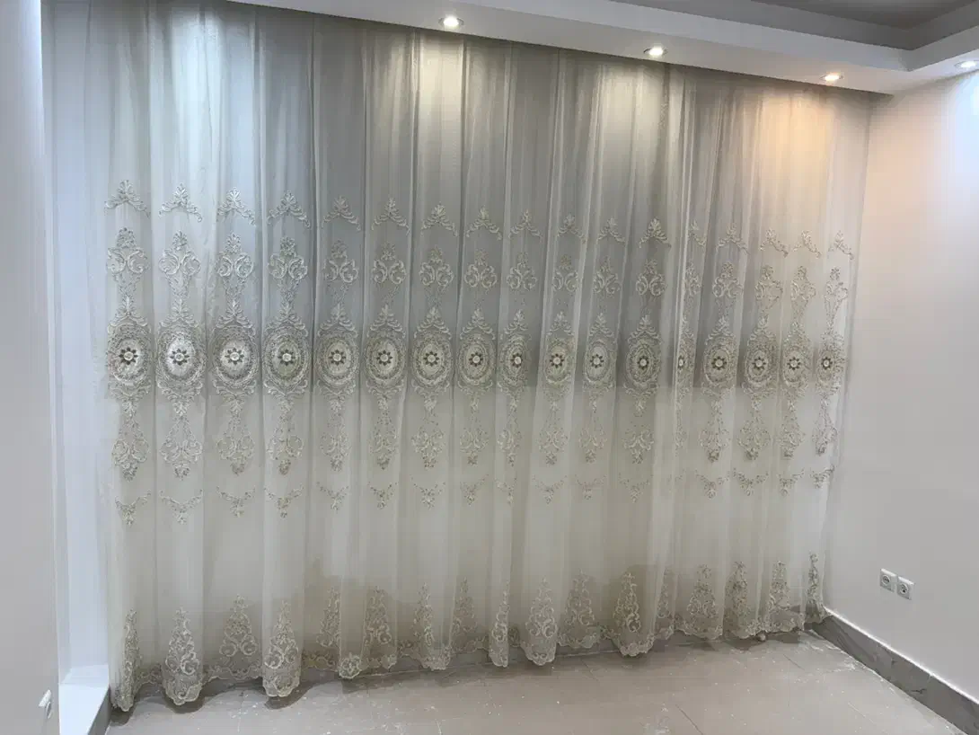 پرده حریر|پرده، رانر، رومیزی|قم, شهرک فاطمیه|دیوار