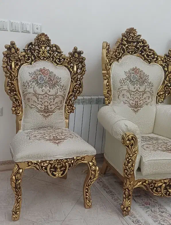 مبل سلطنتی ۹ نفره|مبلمان خانگی و میز عسلی|تهران, باشگاه نفت|دیوار