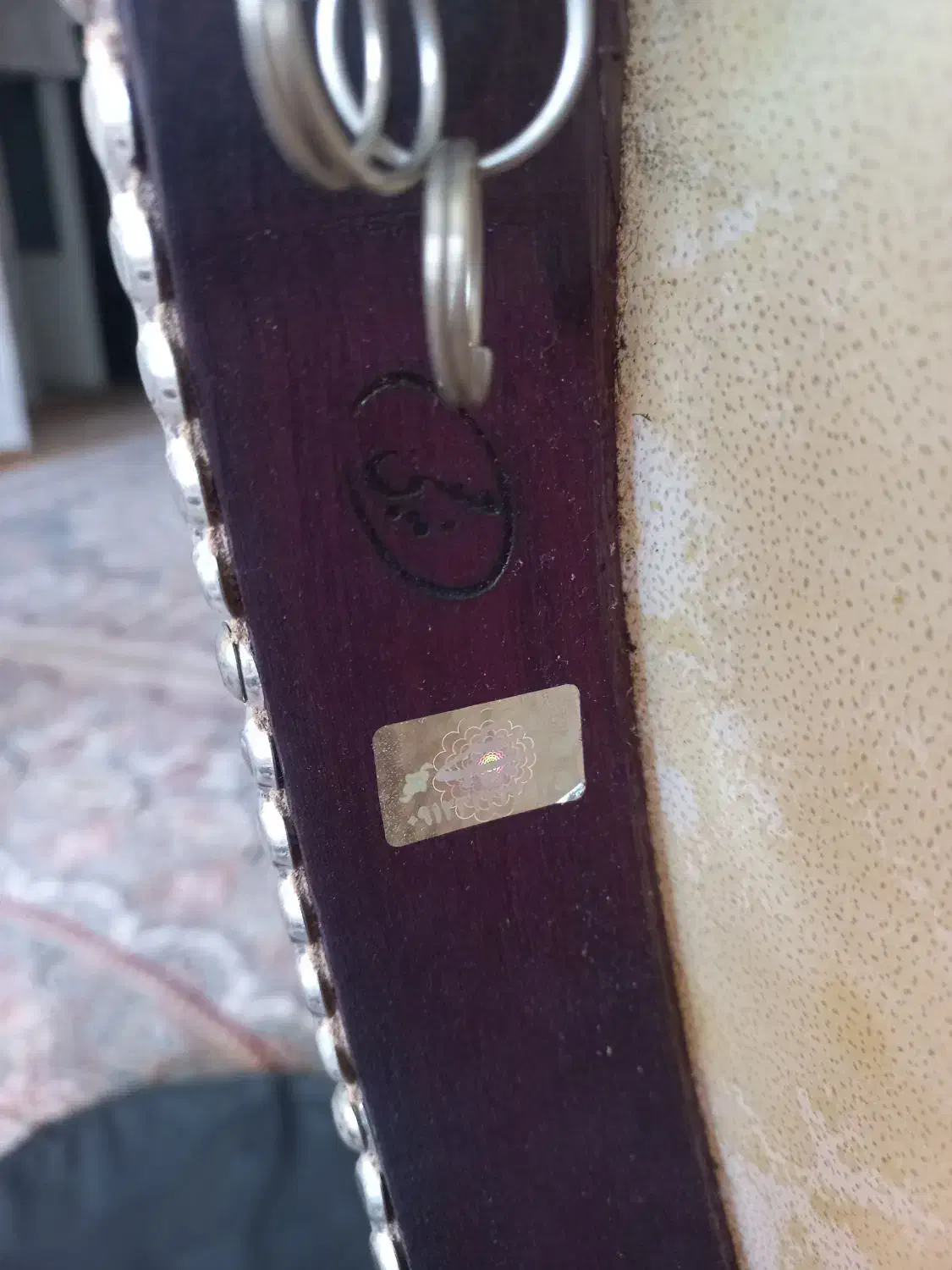 دف حبیبی|سازهای سنتی|فلاورجان, |دیوار