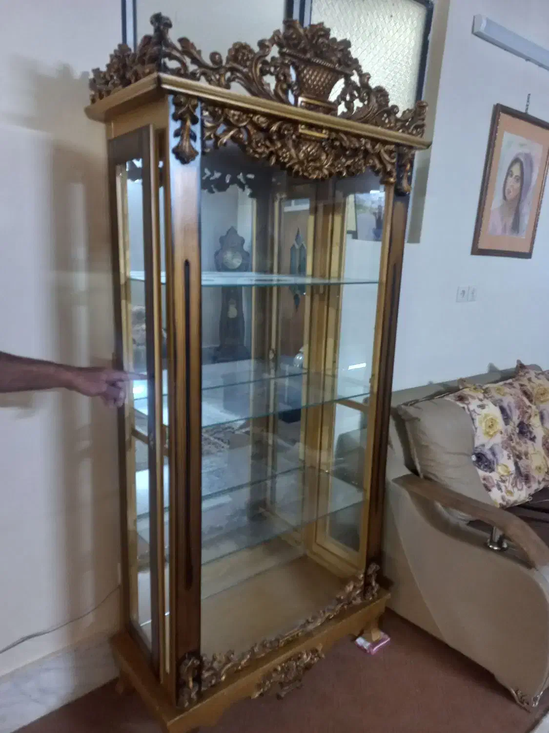 ویترین شیشه|بوفه، ویترین، کنسول|خمینی‌شهر, |دیوار