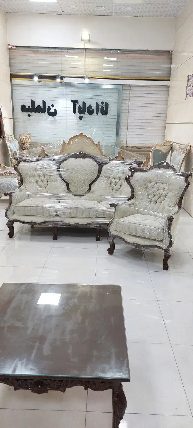 مبل استیل کلاسیک ۷نفره مدل نیکو درحد|مبلمان خانگی و میز عسلی|رشت, آزادگان|دیوار