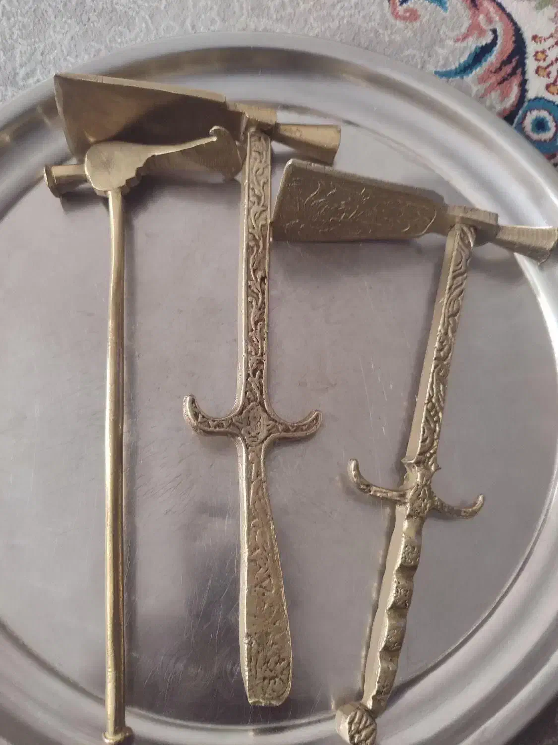 قندشکن قدیمی برنجی بافیچی قند قدیمی کلکسیونی .|صنایع دستی و سایر لوازم تزئینی|خمینیشهر, |دیوار