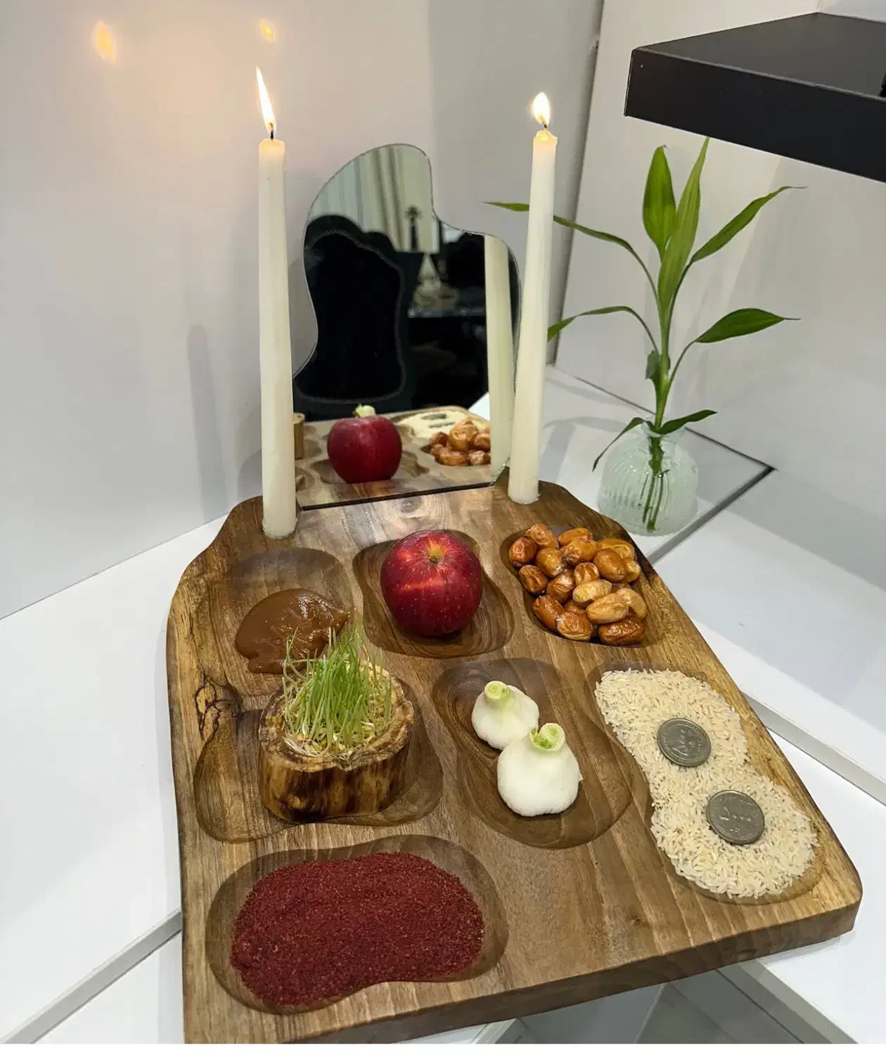 هفت سین چوبی|صنایع دستی و سایر لوازم تزئینی|کرمان, |دیوار