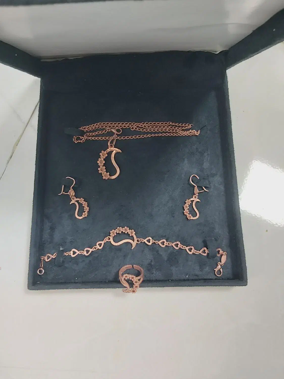 سرویس بدلیجات جواهر مس گردنبند دستبند انگشتر|زیورآلات و اکسسوری|تهران, چیتگر شمالی|دیوار