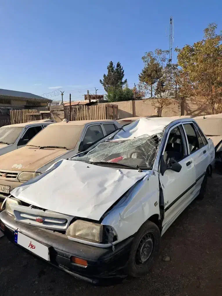 پراید چپ کرده مدل 89بیمه تا برج ده|خودرو سواری و وانت|قزوین, |دیوار