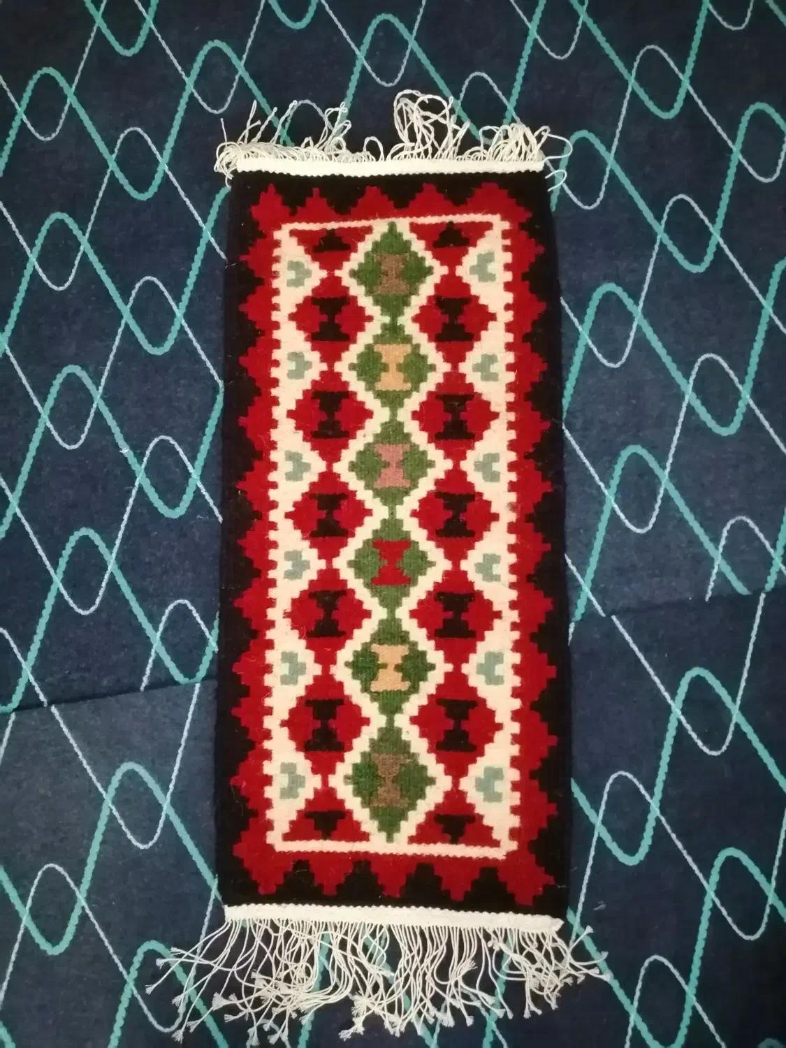 گلیم پشمی دست بافت|گلیم، جاجیم، گبه|زنجان, |دیوار