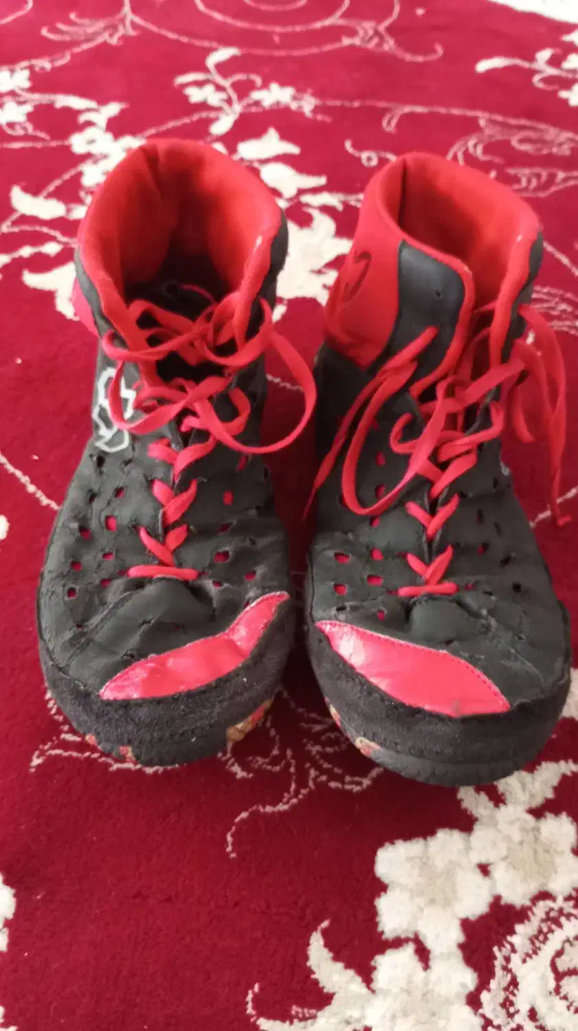 کفش کشتی|کیف، کفش، کمربند|قم, قلعه کامکار|دیوار