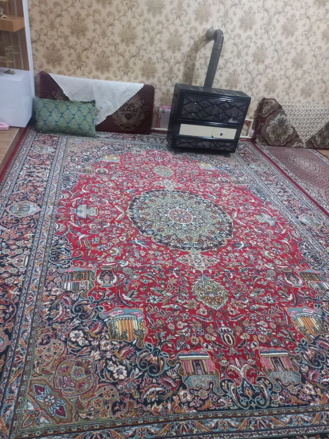 فرش|فرش|سراب, |دیوار