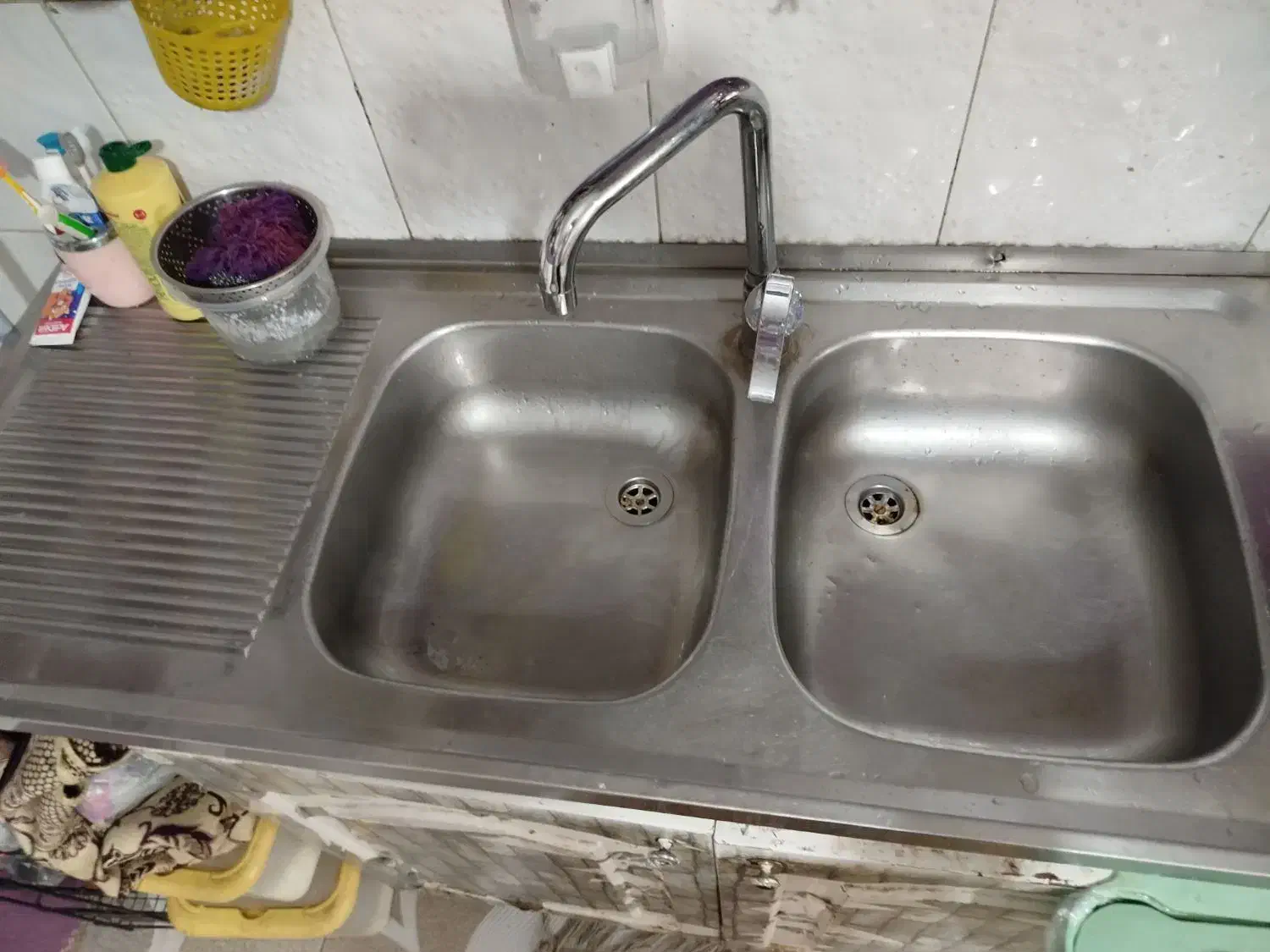سینک|آب‌چکان و نظم‌دهنده ظروف|نیشابور, شهید بهشتی|دیوار