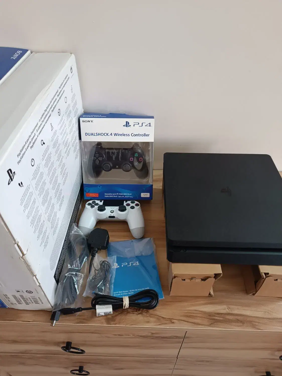 PS 4 slim 500 gig درحد اکبند ورژن کپی خور|کنسول، بازی ویدئویی و آنلاین|پرند, فاز ۴|دیوار