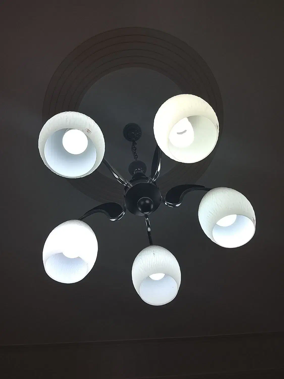 لوستر ۵ شاخه نو و سالم|لوستر و چراغ آویز|کرمان, |دیوار