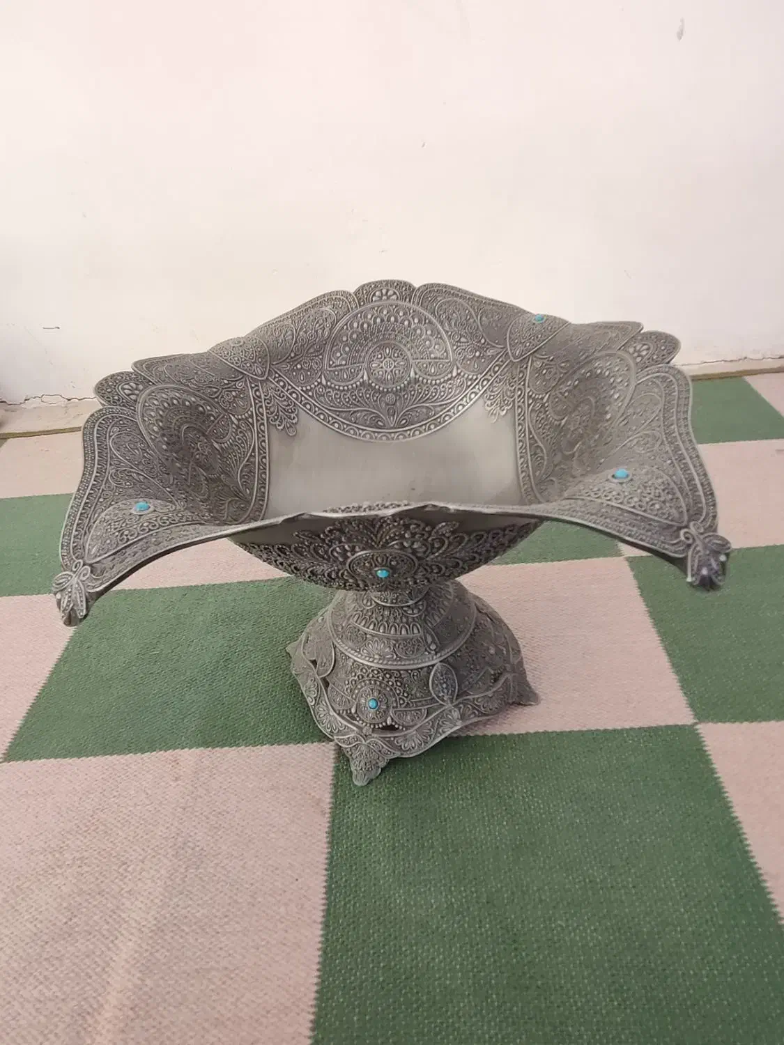 پنج تیکه پیوتر همراه یه دست لیوان|ظروف سرو و پذیرایی|اهر, |دیوار