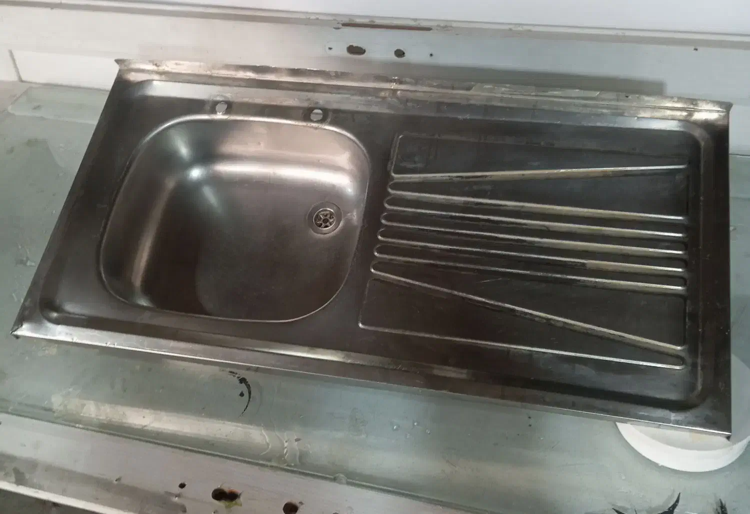 سینک تک لگن استیل(دو عدد)|مصالح و تجهیزات ساختمان|شهریار, کهنز|دیوار