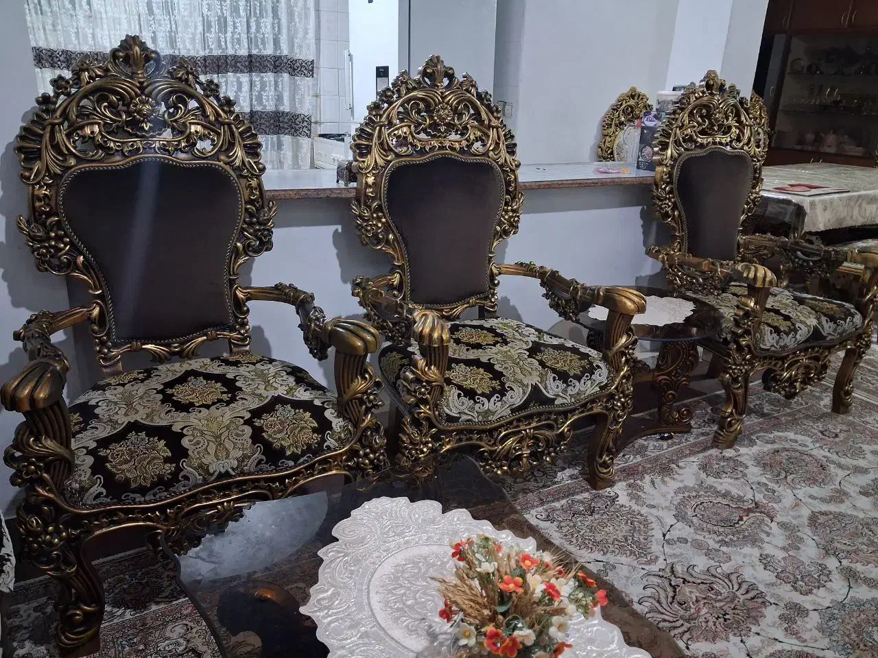 مبل سلطنتی|مبلمان خانگی و میز عسلی|بندر انزلی, انصار الحسین|دیوار