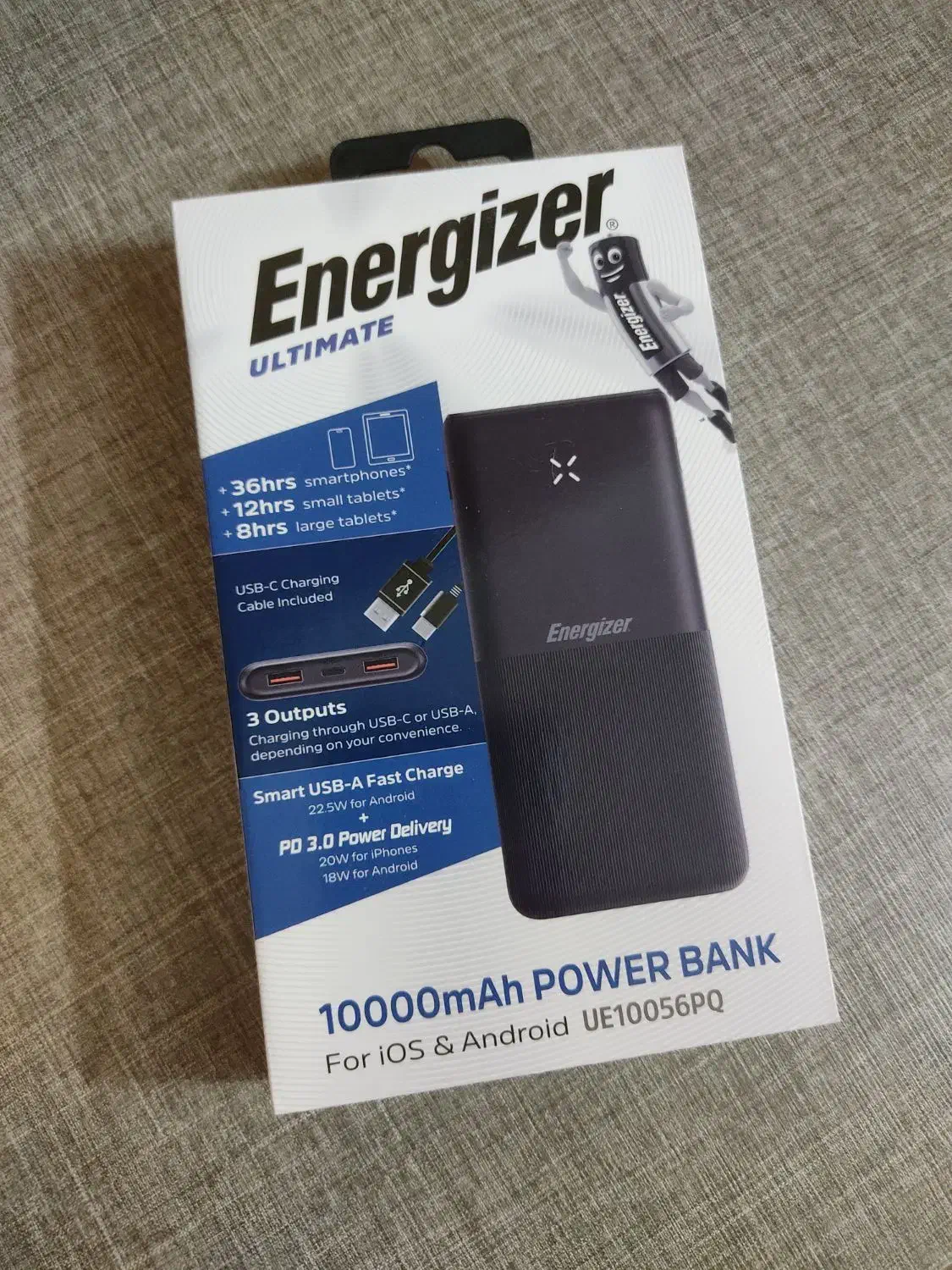 پاور بانک ۱۰۰۰۰ برند Energizer|لوازم جانبی موبایل و تبلت|اصفهان, ملک‌شهر|دیوار